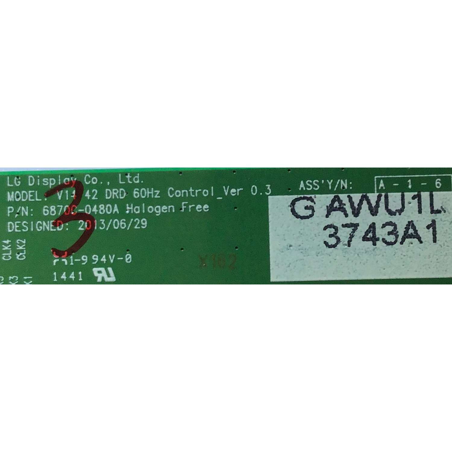 KIT DE TARJETAS PARA TV LG / MAIN EBT63092611 / EAX65614404(1.0) / T-CON 6871L- 3743A / 6870C-0480A / FUENTE EAY63071904 / EAX65423701(2.1) / PANEL LC420DUE (FG)(A3) / MODELO 42LB5600-UZ.BUSWLOR - Imagen 2